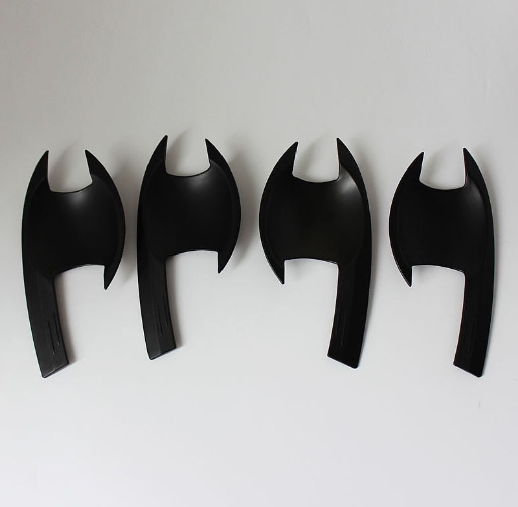 Mitsubishi Pajero Sport 2016-2021 Door Handle Cups Matt Black with Logo