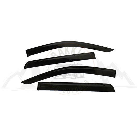 Nissan Navara 2015-2019 Weather Guards Double Cab Black