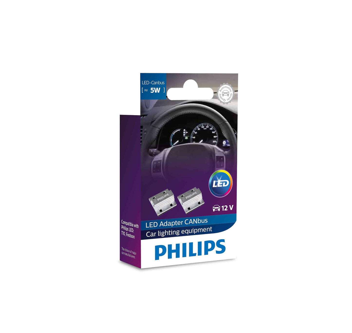Philips CANbus Control Unit CEA5W 12V 5W LED lamp set