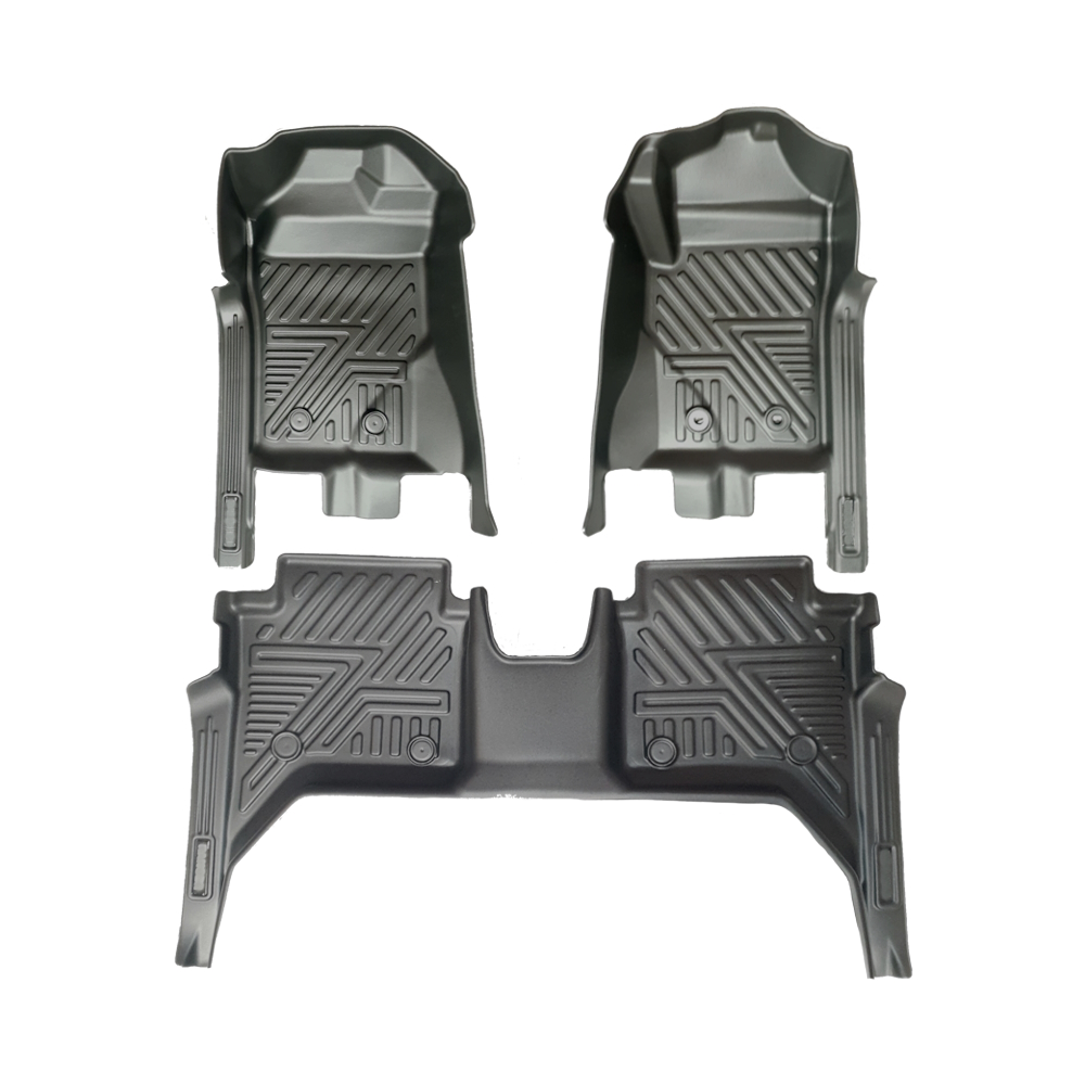 Ford Ranger New Gen (2023+) Double Cab Moulded Floor Mats - 3pcs (Auto)