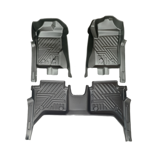 Ford Ranger New Gen (2023+) Double Cab Moulded Floor Mats - 3pcs (Auto)