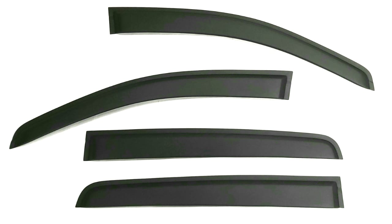 Ford Ranger 2012+ Double Cab Weather Guards - Matte Black