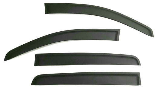Ford Ranger 2012+ Double Cab Weather Guards - Matte Black