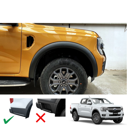 Ford Ranger 2023+ T9 V8 slimline Fender Flares Matt Back (Thai)