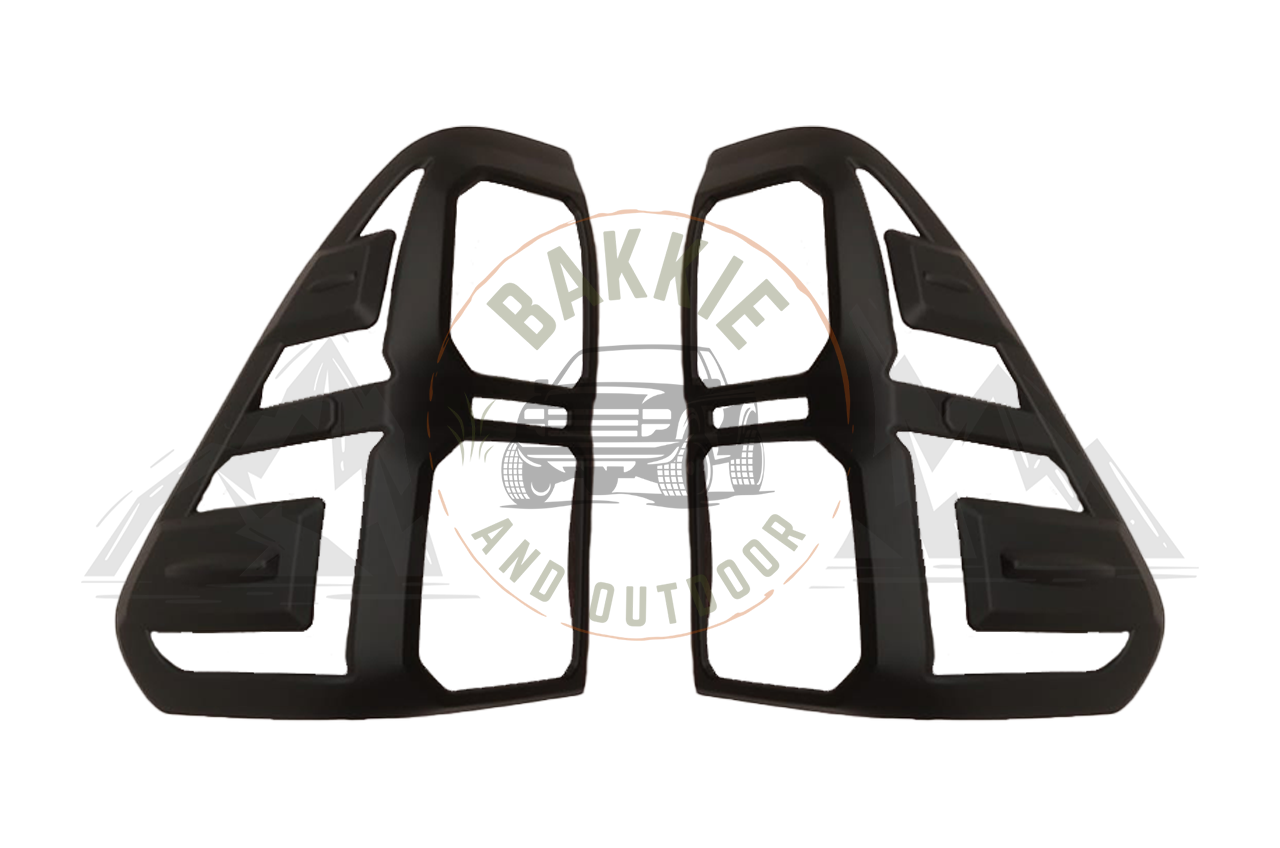 Toyota Hilux Revo (2016-2018) Tail Light Trims - Matt Black