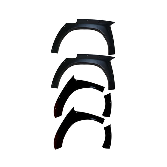Toyota Hilux Revo 2016-2018 V2 Tonka Fender Flares - Smooth Matte Black