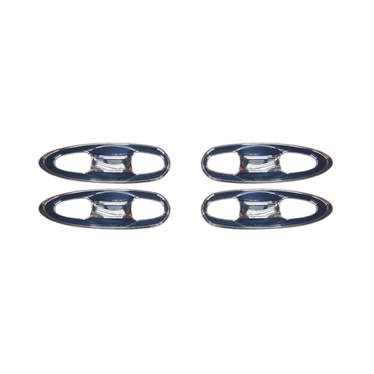 Toyota Hilux Revo 2016-2024 Door Handle Cups - Black & Chrome