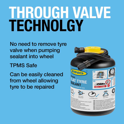 Ring RTK6 Flat Tyre Sealant Complete Kit