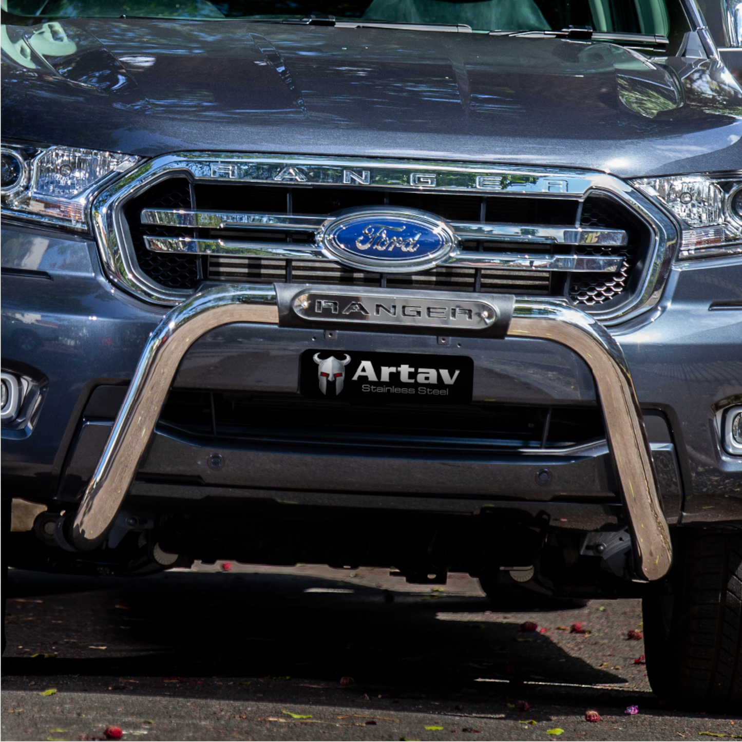 ARTAV Ford Ranger (2016-2022) Wildtrak PDC Nudge Bar - Stainless Steel