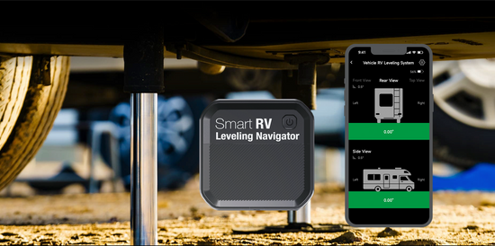Flex Adventures Smart RV Leveling Navigator | Wireless Bluetooth Caravan & Motorhome Level (RVS01)