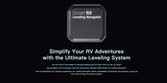 Flex Adventures Smart RV Leveling Navigator | Wireless Bluetooth Caravan & Motorhome Level (RVS01)