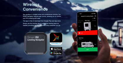 Flex Adventures Smart RV Leveling Navigator | Wireless Bluetooth Caravan & Motorhome Level (RVS01)