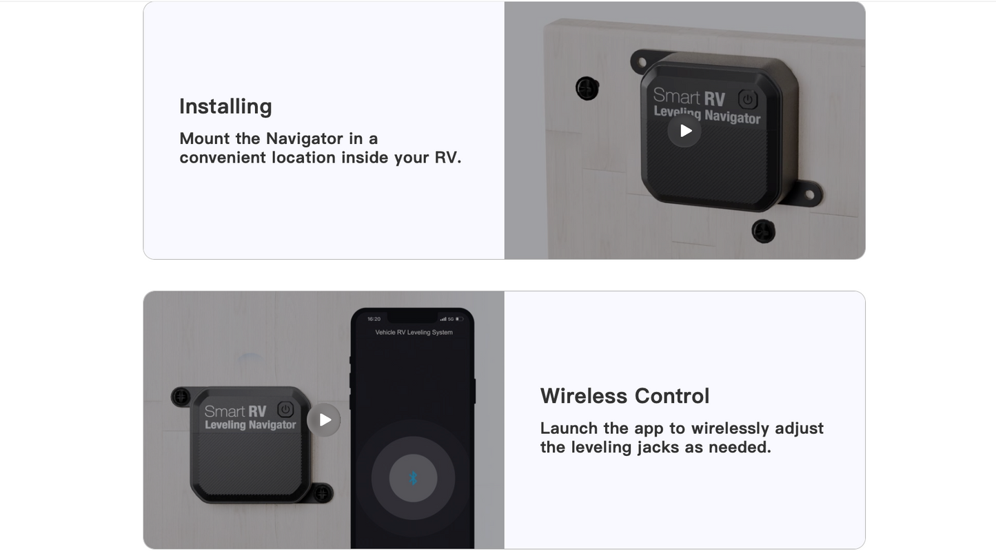 Smart RV Leveling Navigator