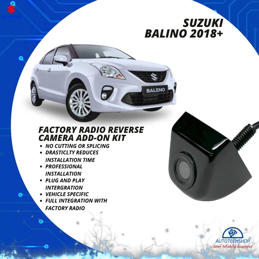 AutoVision Suzuki Baleno 2018+ Reverse Camera Add-On Kit For Factory Radio