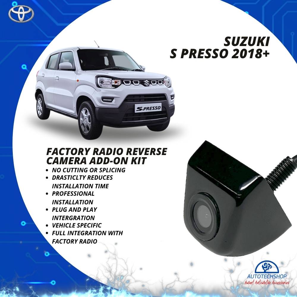 AutoVision Suzuki S-presso 2018+ Reverse Camera Add-On Kit For Factory Radio