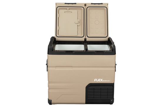 Flex Adventures TA55 55L T-Design Dual Zone Fridge Freezer | Solar Ready | Bluetooth | 12V/24V/240V