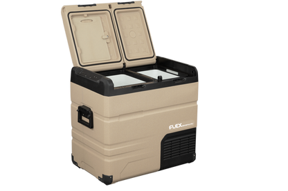 Flex Adventures TA55 55L T-Design Dual Zone Fridge Freezer | Solar Ready | Bluetooth | 12V/24V/240V