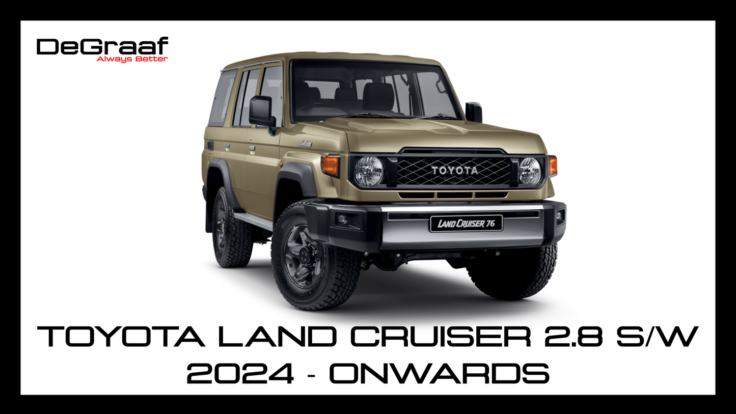 DeGraaf 76mm Stainless Steel Performance Exhaust | Toyota Land Cruiser 76 2.8 GD-6 Station Wagon (2024–Present)