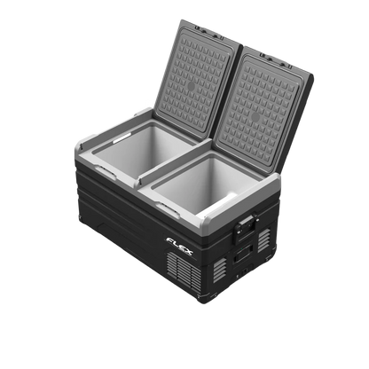 Flex Adventures TW75 75L Dual Zone Portable Fridge Freezer | Bluetooth App Control | 12V/24V/240V