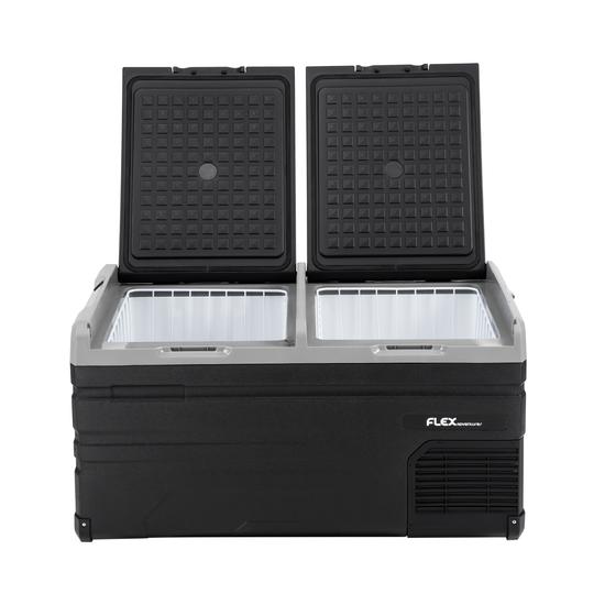 Flex Adventures TW95 95L Dual Zone Portable Fridge Freezer | Bluetooth App Control | 12V/24V/240V