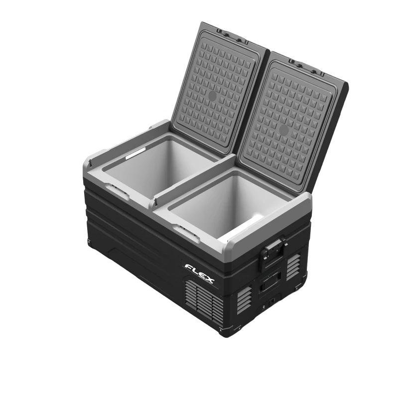 Flex Adventures TW95 95L Dual Zone Portable Fridge Freezer | Bluetooth App Control | 12V/24V/240V