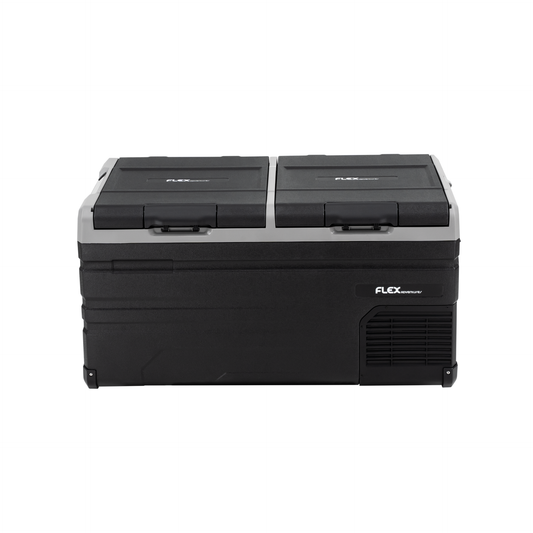 Flex Adventures TW95 95L Dual Zone Portable Fridge Freezer | Bluetooth App Control | 12V/24V/240V