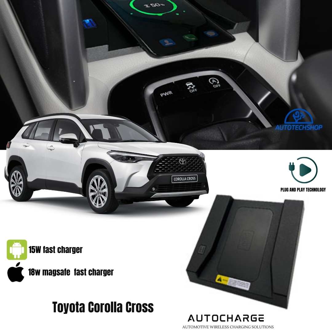 Wireless 18W fast charger for Toyota Cross 2021+ (iOS)