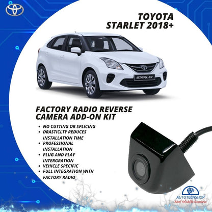 AutoVision Toyota Starlet 2018+ Reverse Camera Add-On Kit For Factory Radio