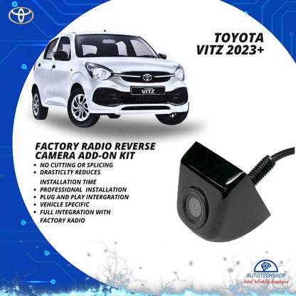 AutoVision Toyota Vitz 2023+ Reverse Camera Add-On Kit For Factory Radio