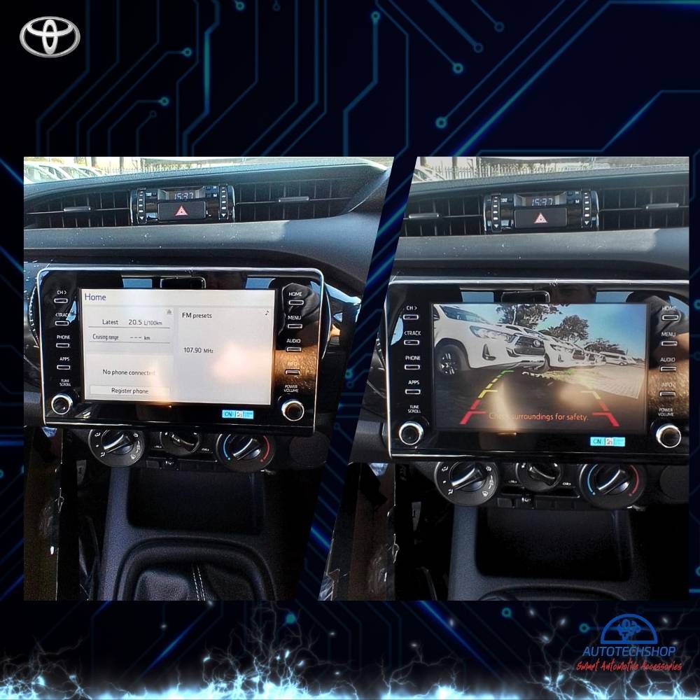 AutoTech Toyota Hilux 2021+ Reverse Camera Add-On Kit For Factory Radio