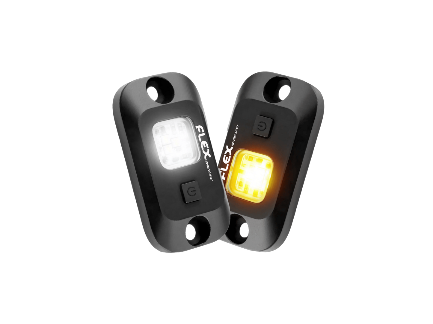 Flex 12V Dual Colour LED Rock Light with Switch