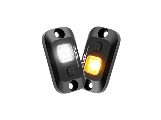 Flex 12V Dual Colour LED Rock Light with Switch