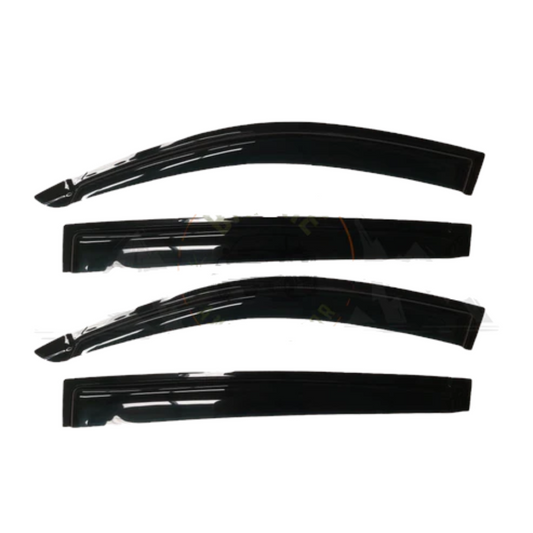 Mitsubishi Triton 2006-2013 Double Cab Weather Guards Black