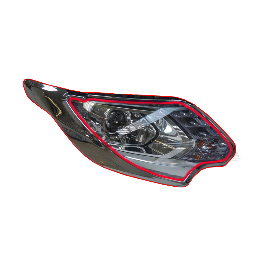 Mitsubishi Triton 2016-2019 Head Light Cover Trim - Chrome