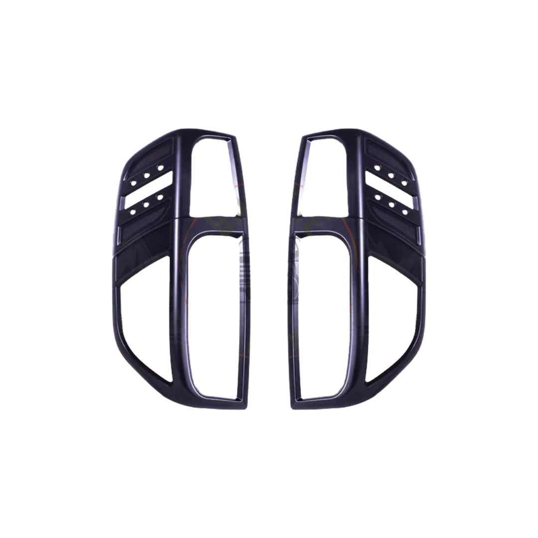 Nissan Navara 2007-2014 Tail Light Cover Trims Matt Black