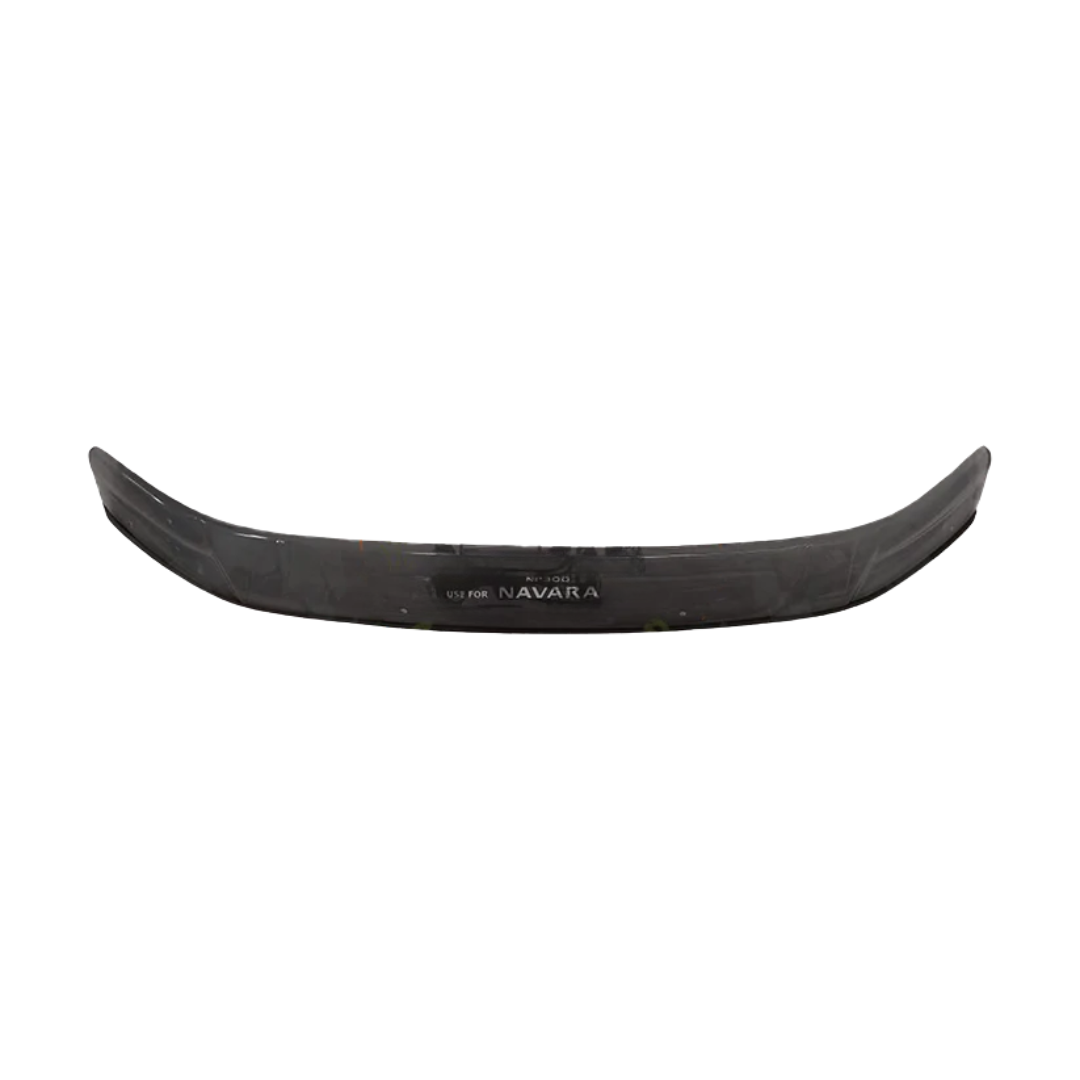 Nissan Navara 2016-2020 Bonnet Guard Big Transparent Black