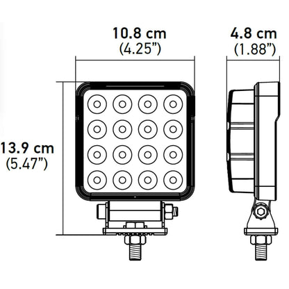 Hella Valuefit Square LED Worklight 25W - SPOT
