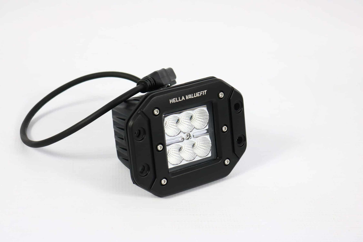 Hella Valuefit Flush Mount 6 LED Cube Light Close Range