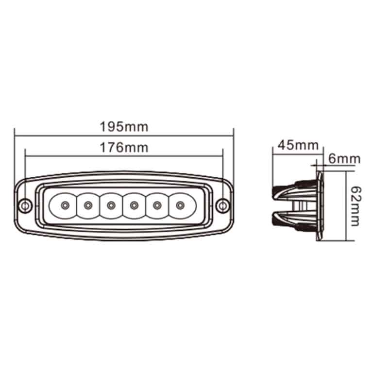 Hella Valuefit Blade 9" Round Black single