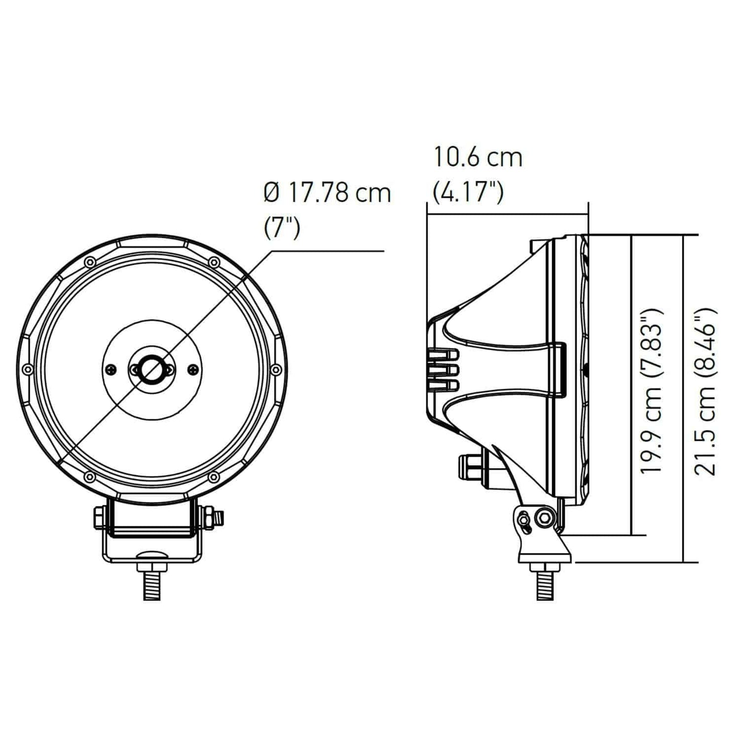 Hella ValueFit 7” Spot Light (Single)