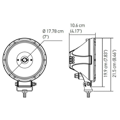 Hella ValueFit 7” Spot Light (Single)