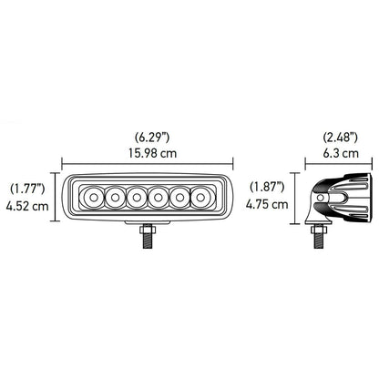 Hella Valuefit Mini Lightbar 6 LED Flood Light