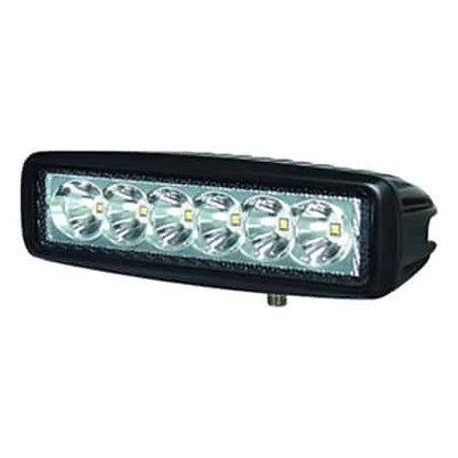 Hella Black Magic LED Mini Lightbar 6.2˝ Single (Flood)