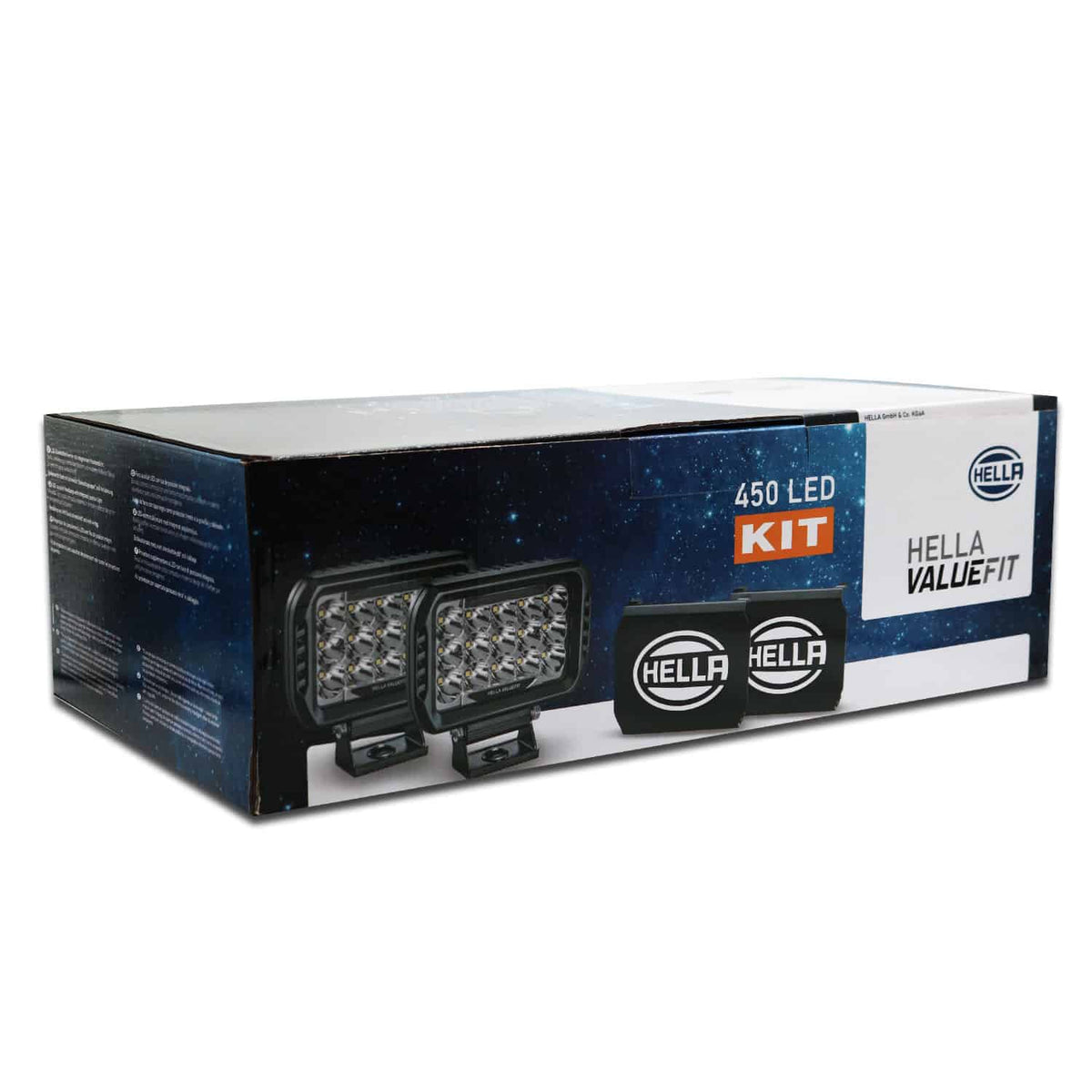 Hella Valuefit 450 LED Kit ECE Approved (2 Spotlights with wiring Harness)