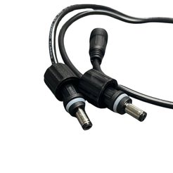 Flex Adventures LED 1-2 Splitter | Y-Adapter | 400mm | Weather-Sealed | Plug & Play | 12V/24V