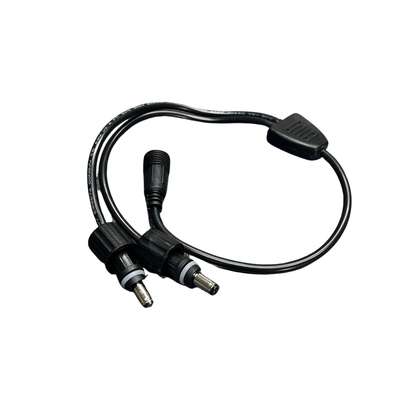Flex Adventures LED 1-2 Splitter | Y-Adapter | 400mm | Weather-Sealed | Plug & Play | 12V/24V