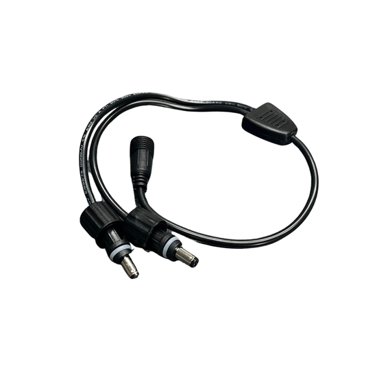 Flex Adventures LED 1-2 Splitter | Y-Adapter | 400mm | Weather-Sealed | Plug & Play | 12V/24V