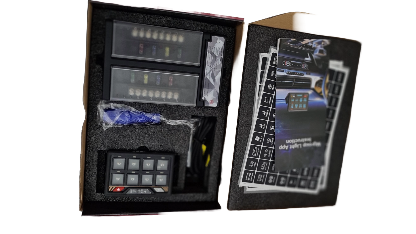 Flex 8-Gang Bluetooth Switch Panel | Smart Accessory Controller
