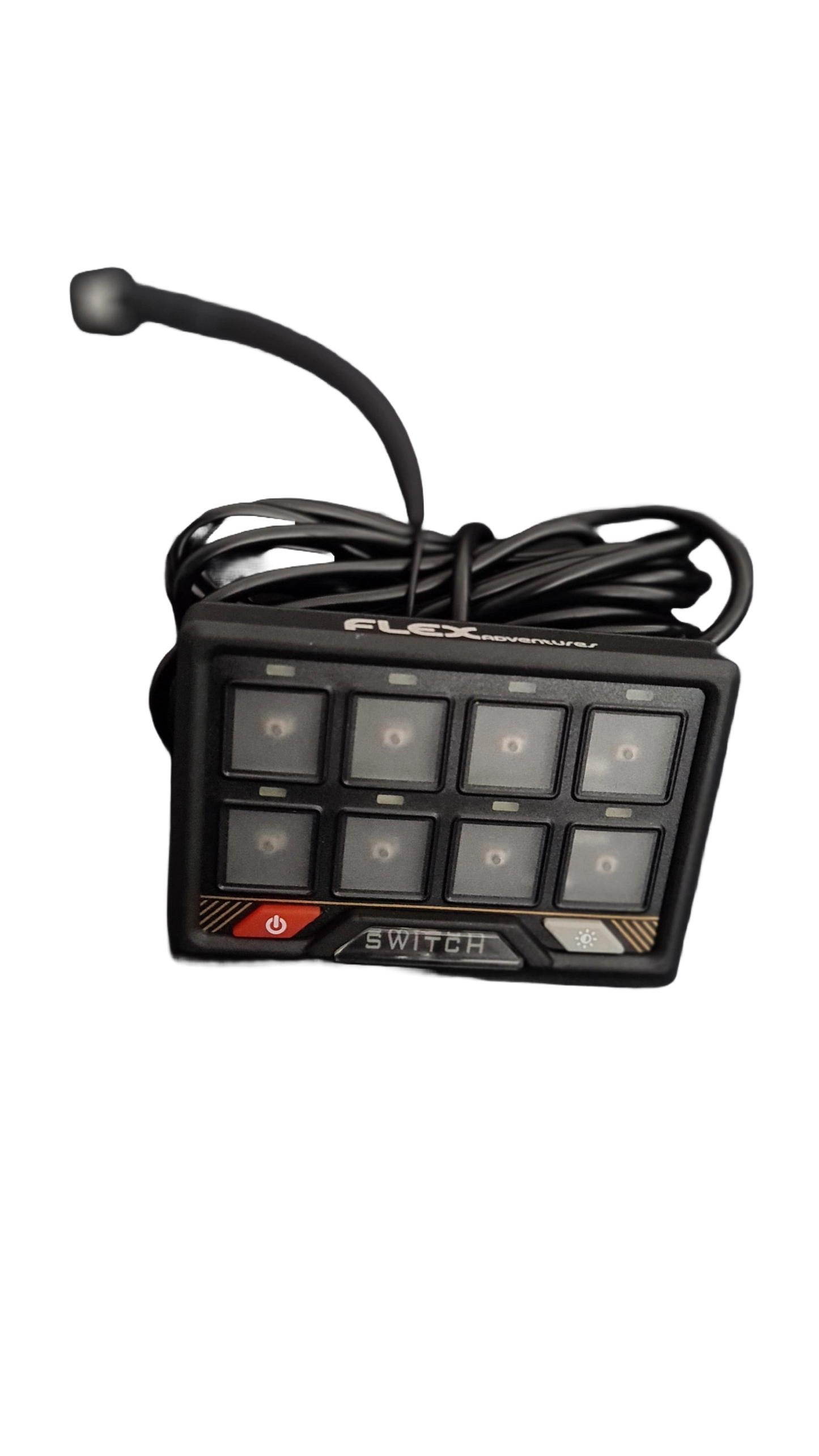 Flex Adventures FLEX 8G Bluetooth Switch Panel | 8-Gang RGB Accessory Controller