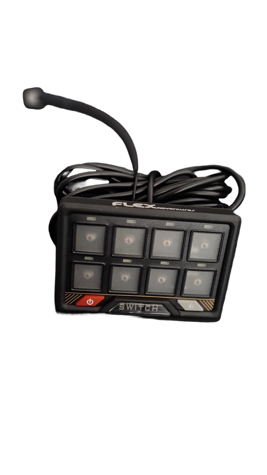 Flex Adventures FLEX 8G Bluetooth Switch Panel | 8-Gang RGB Accessory Controller